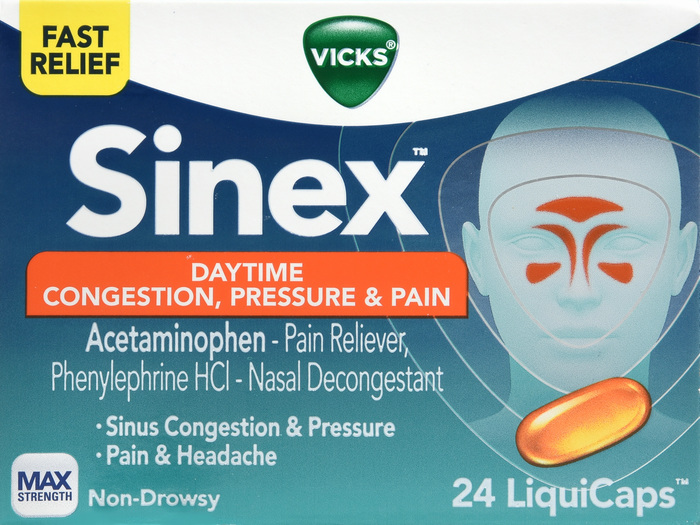 SINEX DAYTIME MAX CNG/PRSR/PAIN LCP 24CT