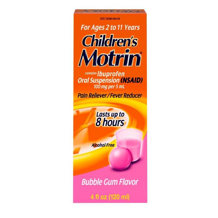 CHILDREN'S MOTRIN BUBBLEGUM LIQ 4OZ