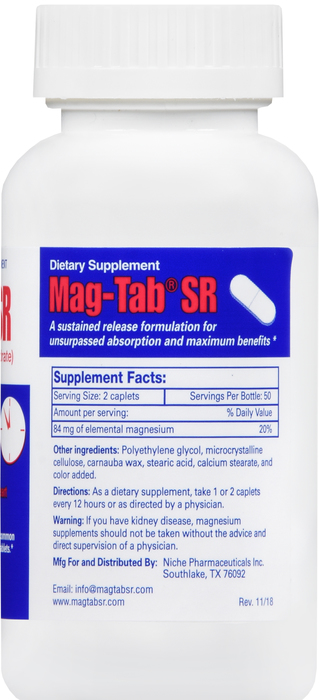 MAG-TAB-SR TABLET 100CT NICHE