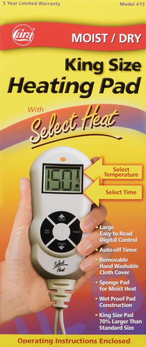 HEAT PAD MOIST/DRY LCD SWTCH#73 KNG CARA