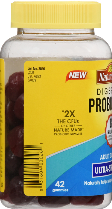 Nature Made Digestive Probiotics Ultra Strength Gummies 42ct