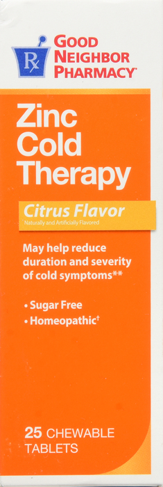 Good Neighbor Pharmacy Zinc Cold Therapy Citrus Flavor Tablets 24ct