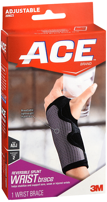 ACE Reversible Splint Wrist Brace Adjustable 1ct