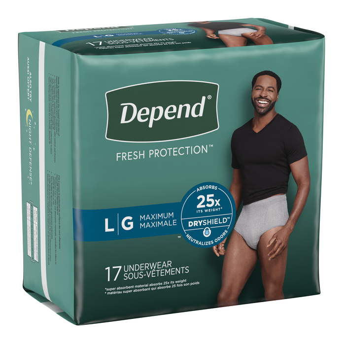 Depend Underwear Max Absorbency Men Large 2x17ct