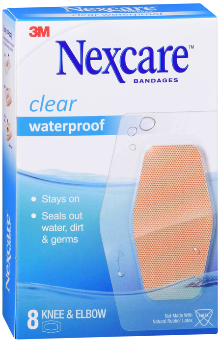 Nexcare Knee & Elbow Waterproof Bandages 8ct