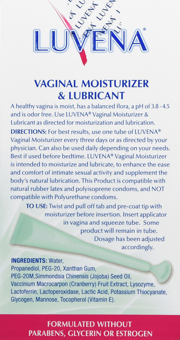 Luvena Vaginal Moisturizer & Odor Control 6ct