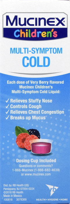 Children's Mucinex Multi-Symptom Cold Very Berry Liquid 4oz