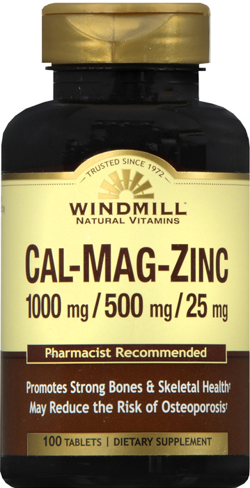 CALCIUM/MAG/ZINC TABLET 100CT WINDML