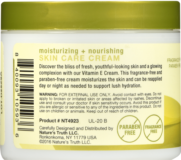 VIT E COMPLEX MOIST CREAM 4 OZ NAT TRUTH