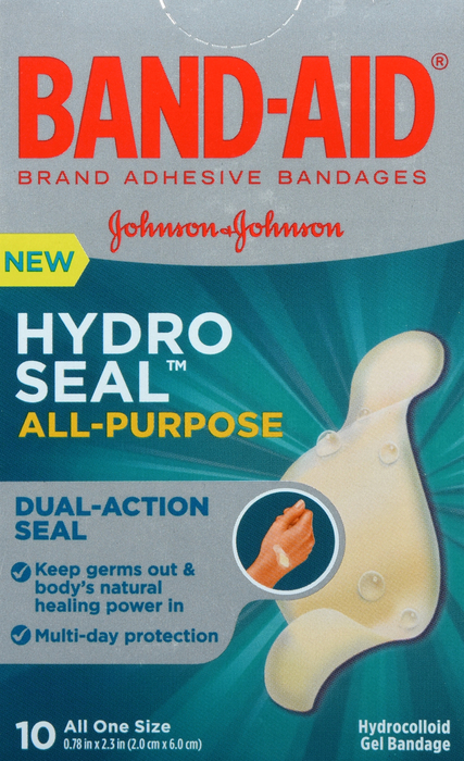 BAND-AID Hydro Seal All Purpose Adhesive Bandages 10ct