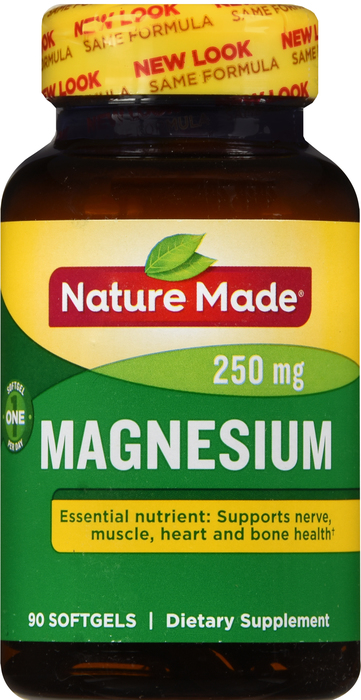 Nature Made Magnesium 250mg Softgels 90ct