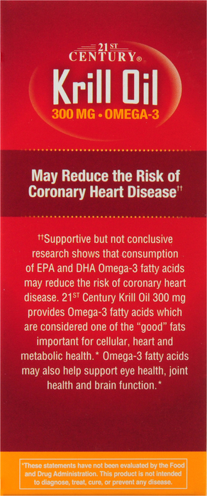 21st Century Krill Oil 300mg Omega-3 Softgels 60ct