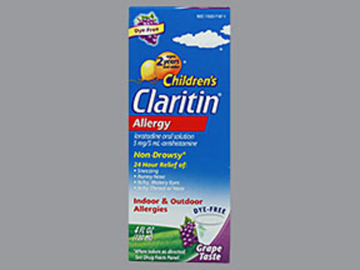 Claritin Children's 24 Hour Allergy Relief Dye-Free Grape Syrup 4oz