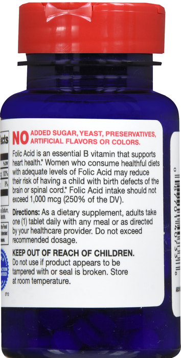 Good Neighbor Pharmacy Folic Acid 400mcg Tablets 250ct