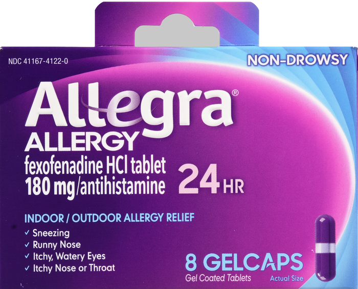 Allegra 24HR Allergy Gelcaps 8ct