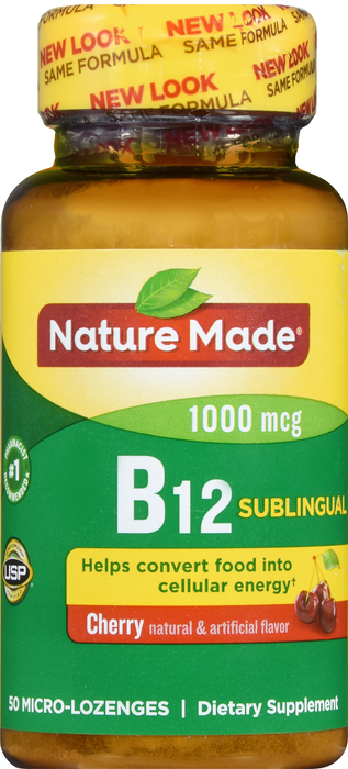 Nature Made Sublingual Vitamin B-12 1000mcg Micro-Lozenges 50ct