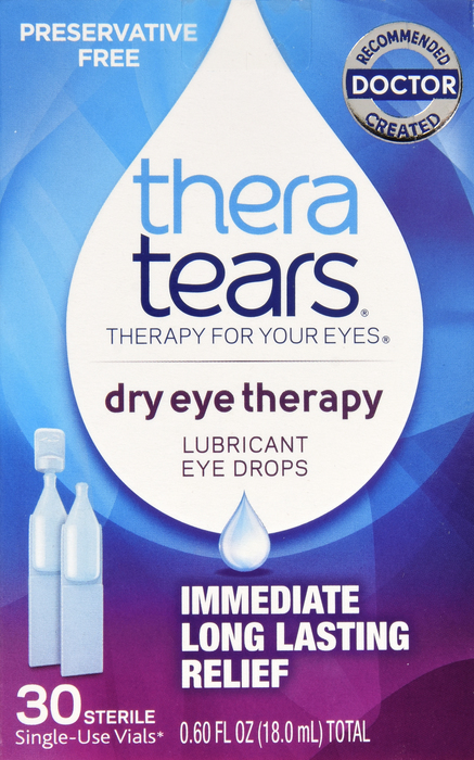 TheraTears Dry Eye Lubricant Drops Vials 30ct