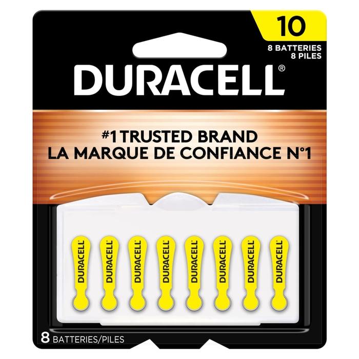 DURACELL HEARING AID EASY TAB 10 8PK