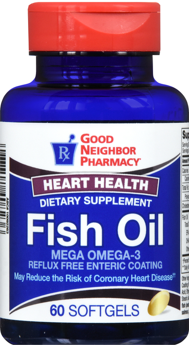 Good Neighbor Pharmacy Fish Oil High Potency Enteric Softgels 60ct