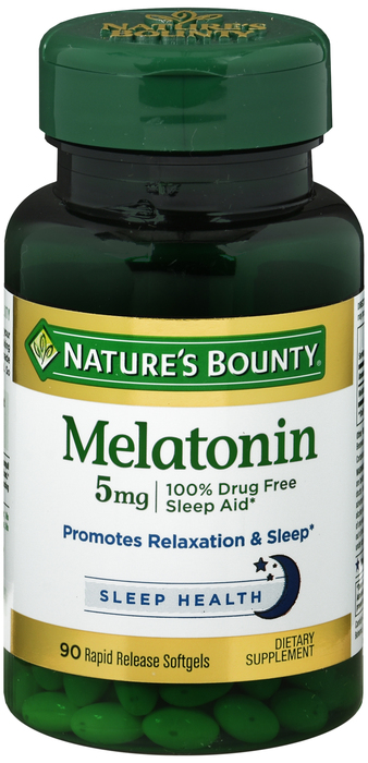 Nature's Bounty Melatonin 5mg Softgels 90ct