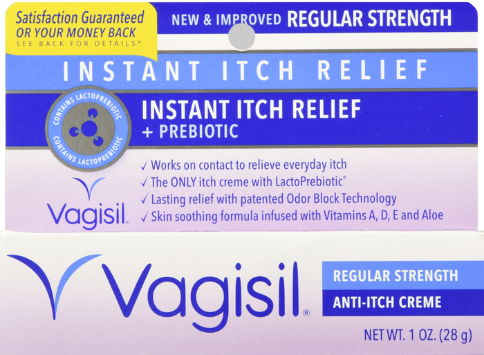 Vagisil Regular Strength Anti-Itch Vaginal Cream 1oz