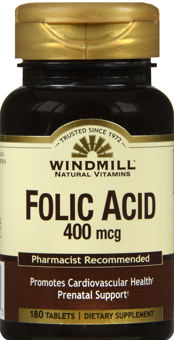 FOLIC ACID 400MCG TABLET 180CT WINDML