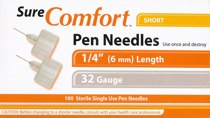 SureComfort Pen Needles 6mmx32g 100ct