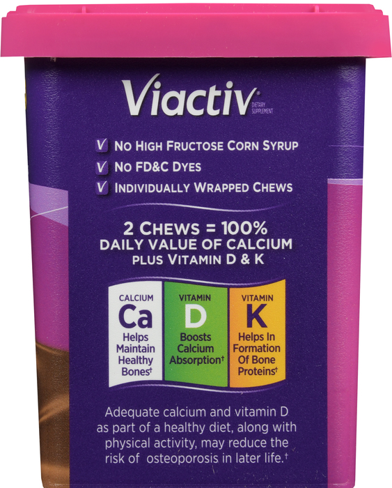 Viactiv Calcium Plus D Milk Chocolate Soft Chews 60ct