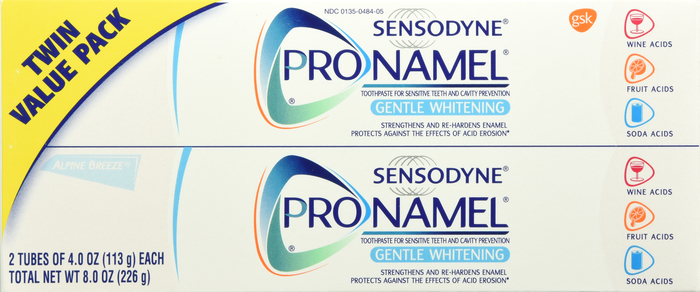 SENSODYNE GENTLE WHITENING TWIN PK 2X4OZ