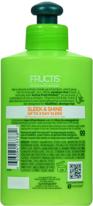 Garnier Fructis Sleek & Shine Intensely Smooth Leave-In Conditioning Cream 10.2oz