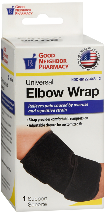 Good Neighbor Pharmacy Universal Elbow Wrap Black 1ct