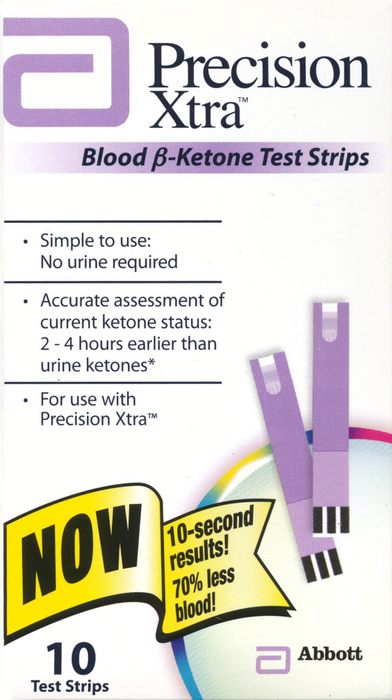 PRECISION XTRA KETONE TEST STRIP 10CT