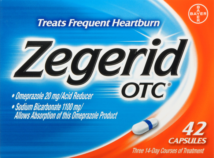 Zegerid OTC 20mg Acid Reducer Capsules 42ct