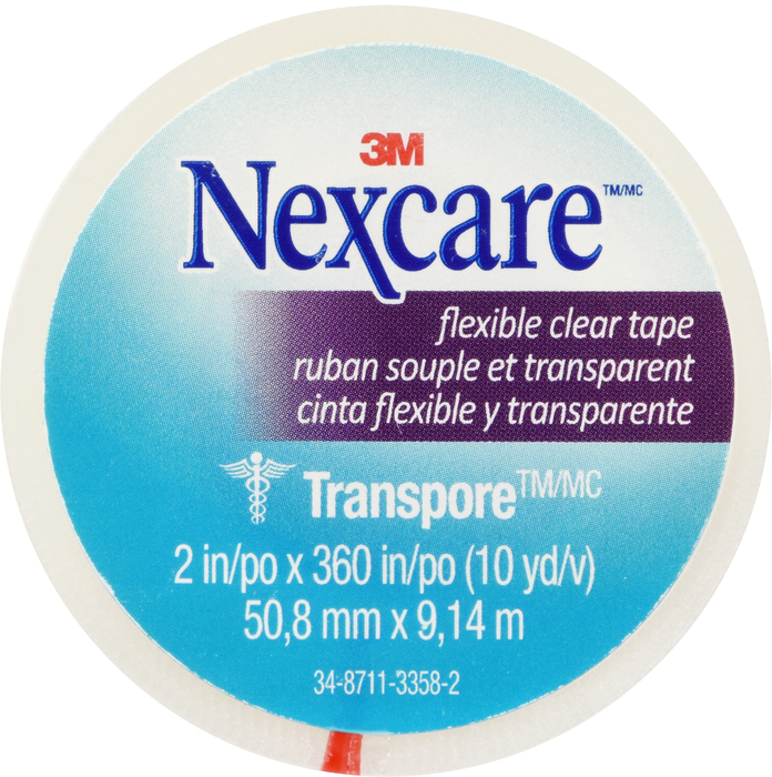 NEXCARE TAPE TRANSPORE CLR 2INX10YD