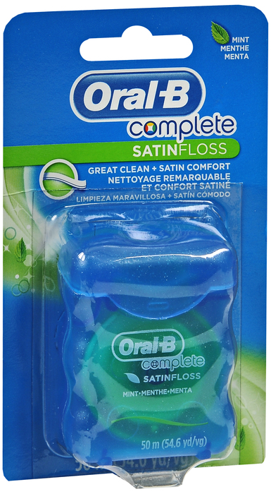 Oral B Complete Satinfloss Mint Dental Floss 1ct