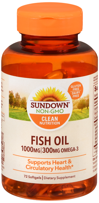 FISH OIL 1000MG SGC 72CT SUNDWN