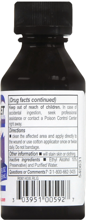 GENTIAN VIOLET 2% LIQUID 2OZ HUMCO