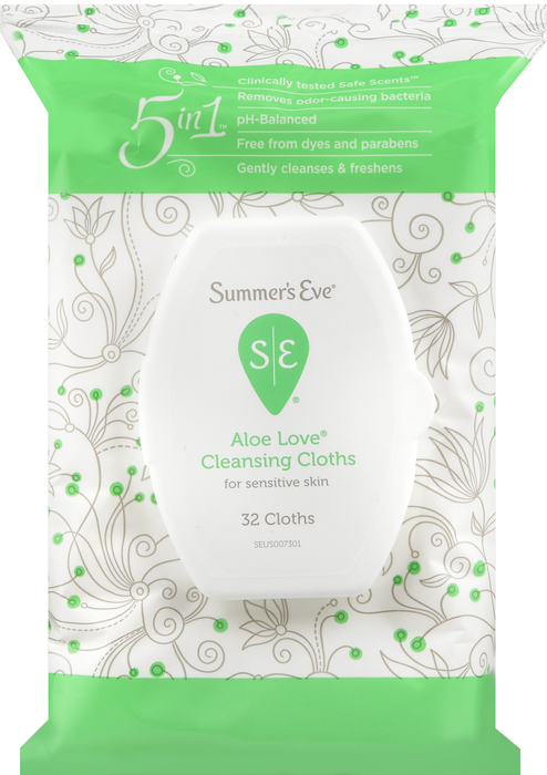 Summer's Eve Aloe Love Feminine Cleansing Cloths 32ct