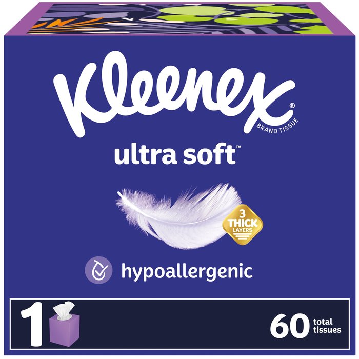 Kleenex Ultra White Facial Tissue 27x60ct