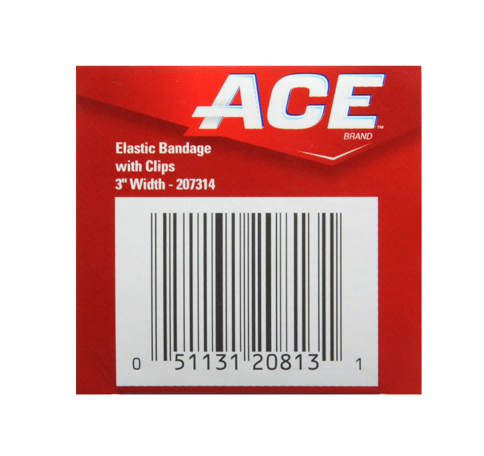 ACE 3 Inch Elastic Bandage with Clips 1ct