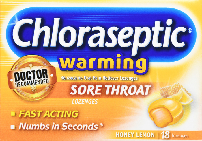 CHLORASEPTIC LOZENG WARM HONEY LEMN 18CT