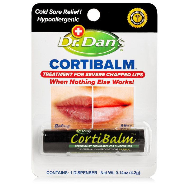 Dr. Dan's CortiBalm Lip Balm Stick 0.14oz