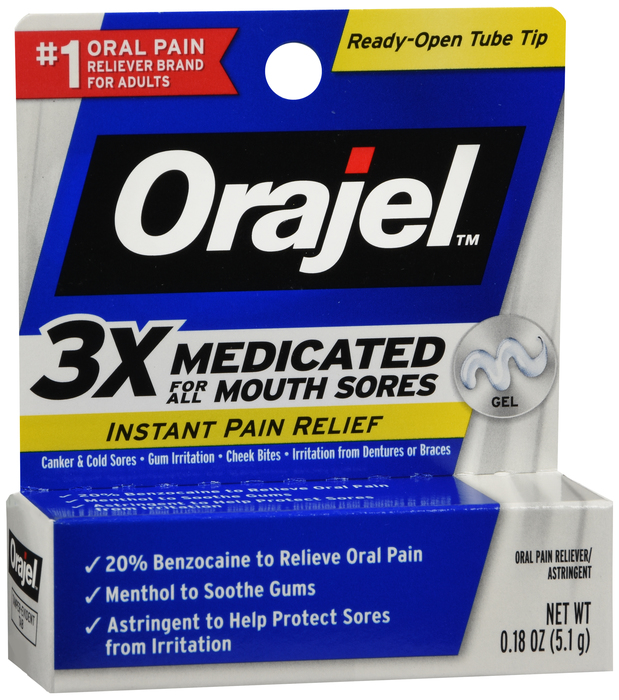 Orajel Mouth Sore Medicated Gel 0.18oz