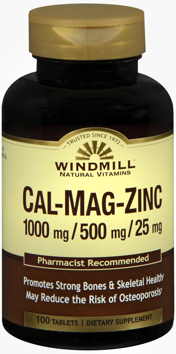 CALCIUM/MAG/ZINC TABLET 100CT WINDML