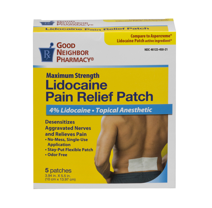 Good Neighbor Pharmacy Pain Relief Patch W/Lidocaine 4% 5ct