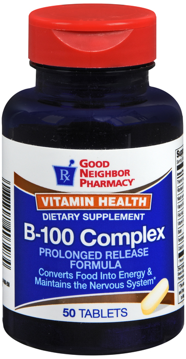 Good Neighbor Pharmacy Vitamin B-100 Complex Prolonged Release Tablets 50ct