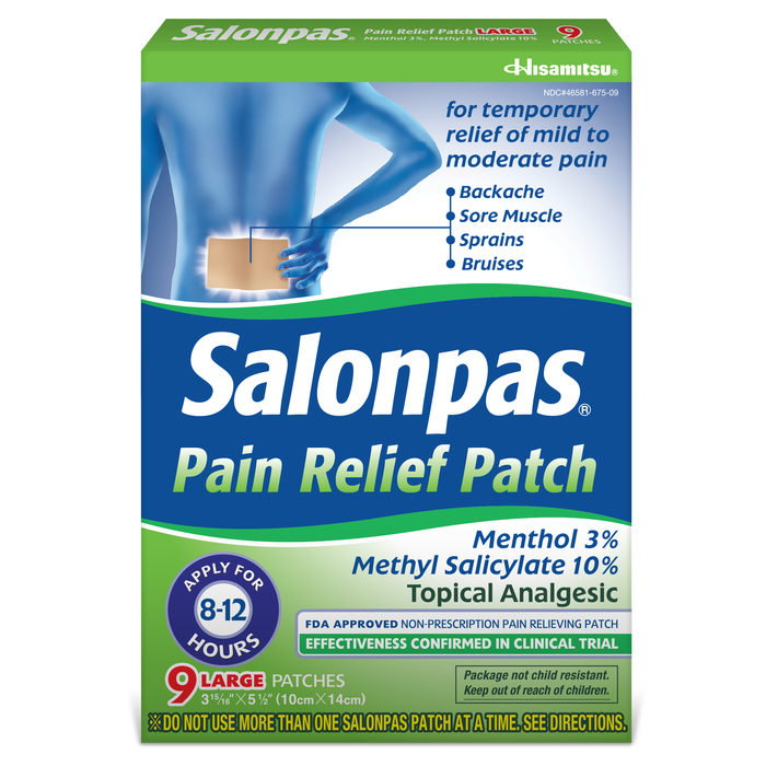 Salonpas Pain Relief Patch Large 9ct