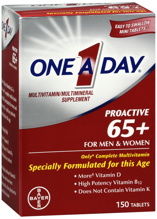 One A Day Proactive 65+ Multivitamin Tablets 150ct