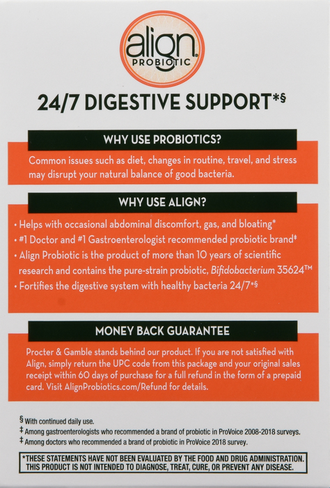 Align Digestive Care Probiotic Supplement Capsules 28ct