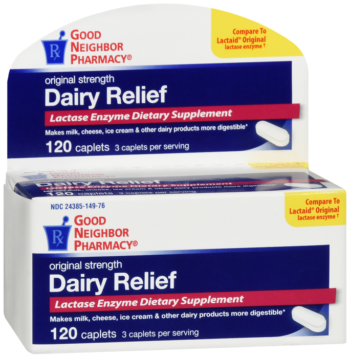 Good Neighbor Pharmacy Dairy Relief Caplets 120ct